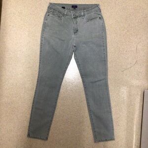 Women's Muted Green-Gray Jeans
